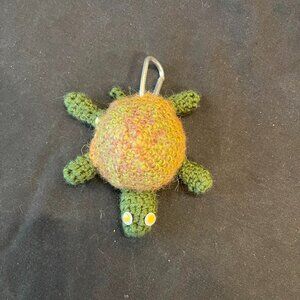 NWT Hand-Crocheted Turtle Key Chain